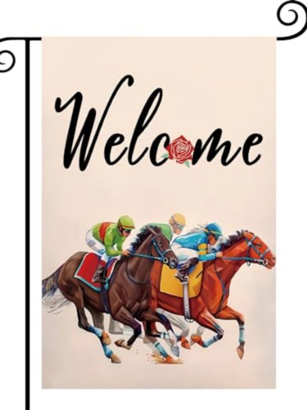 Kentucky Horse Derby Garden Flag 12 x 18 inches‎ Kentucky Horse Derby Decoration